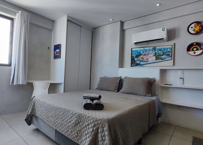 Flat Golden Shopping Home Service - Andar Alto - Vista Do Mar