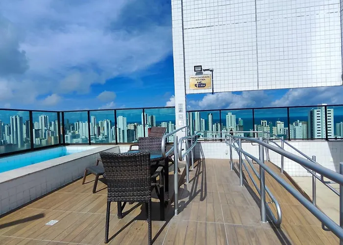 Flat Golden Shopping Home Service - Andar Alto - Vista Do Mar