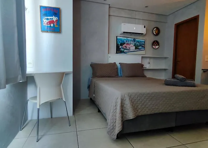Flat Golden Shopping Home Service - Andar Alto - Vista Do Mar
