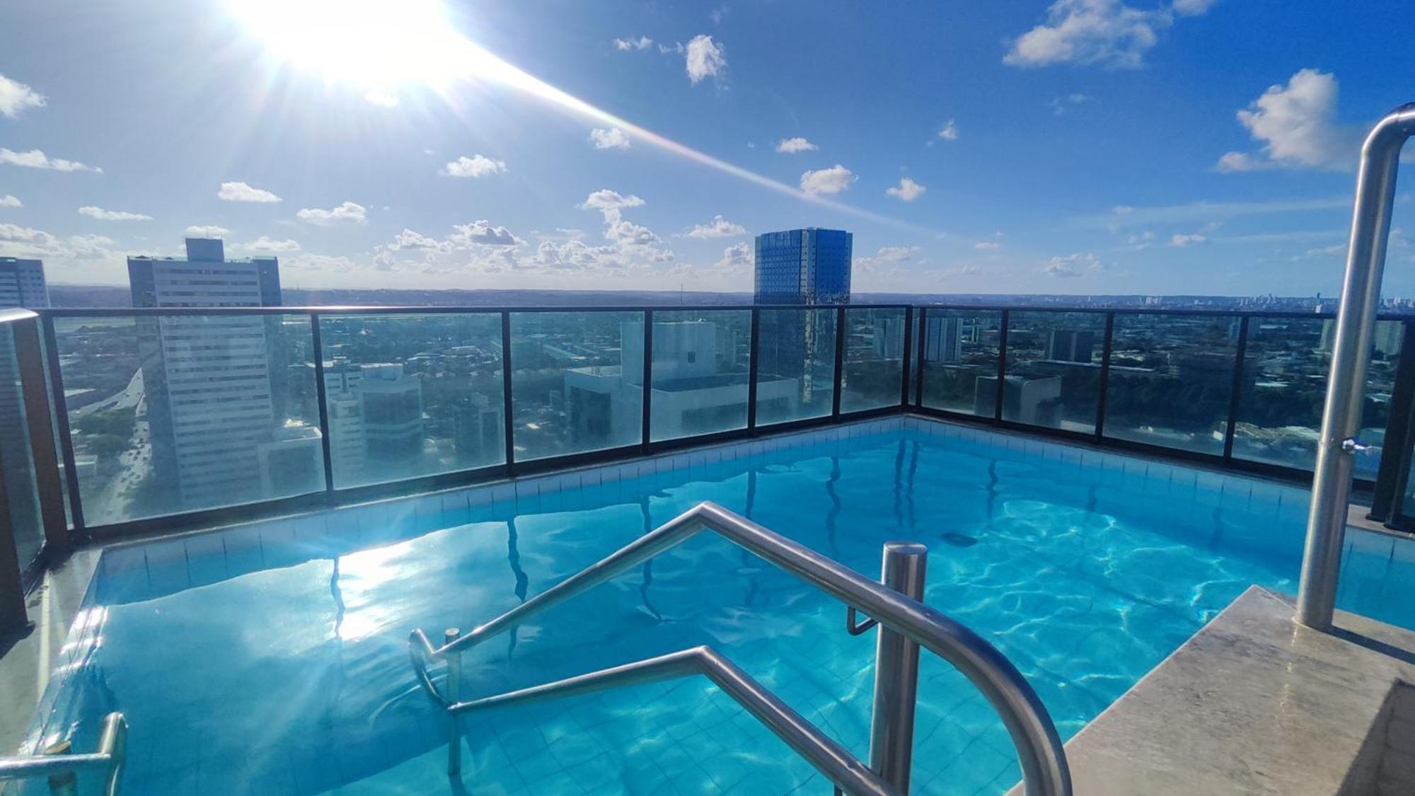 Apartamento Flat Golden Shopping Service - Andar Alto - Vista Do Mar