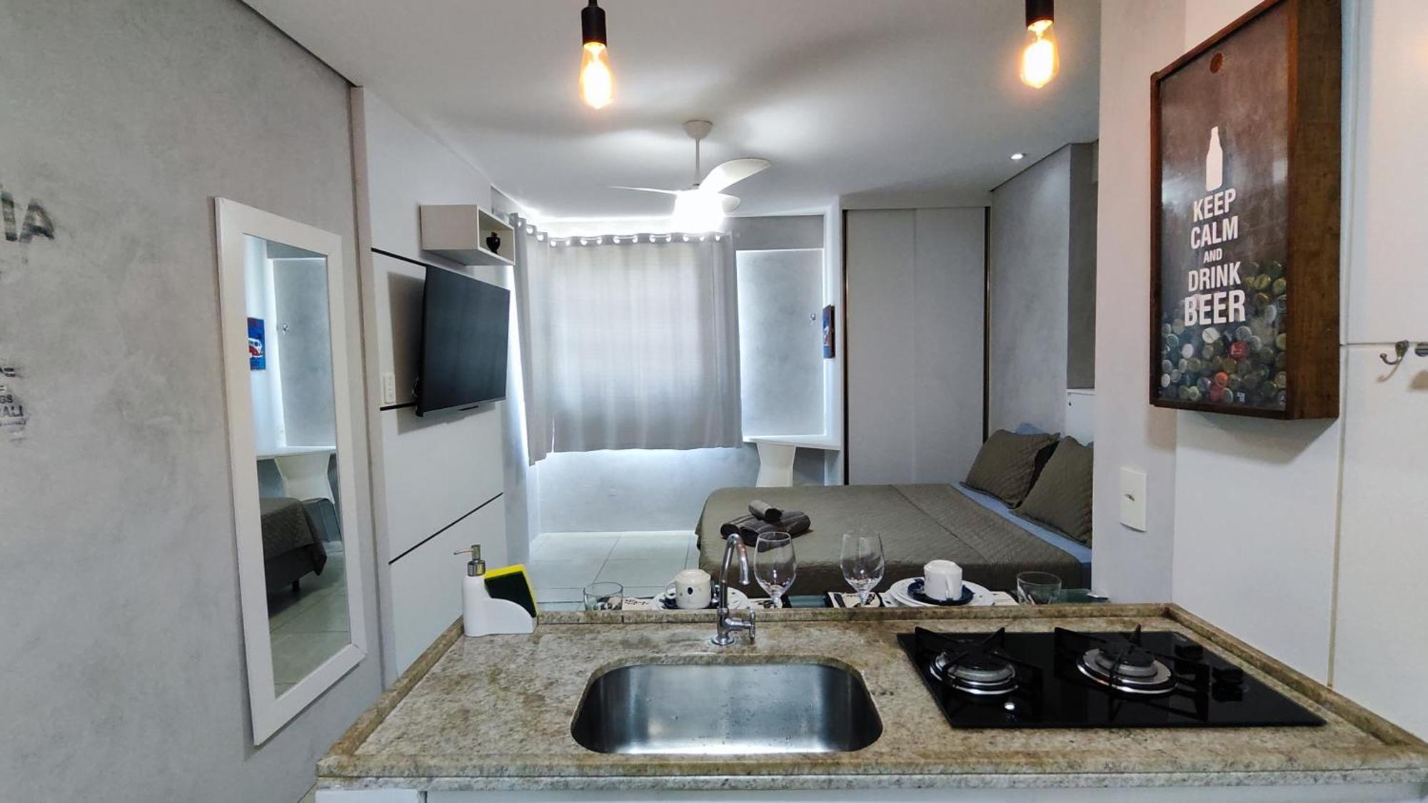 Flat Golden Shopping Service - Andar Alto - Vista Do Mar