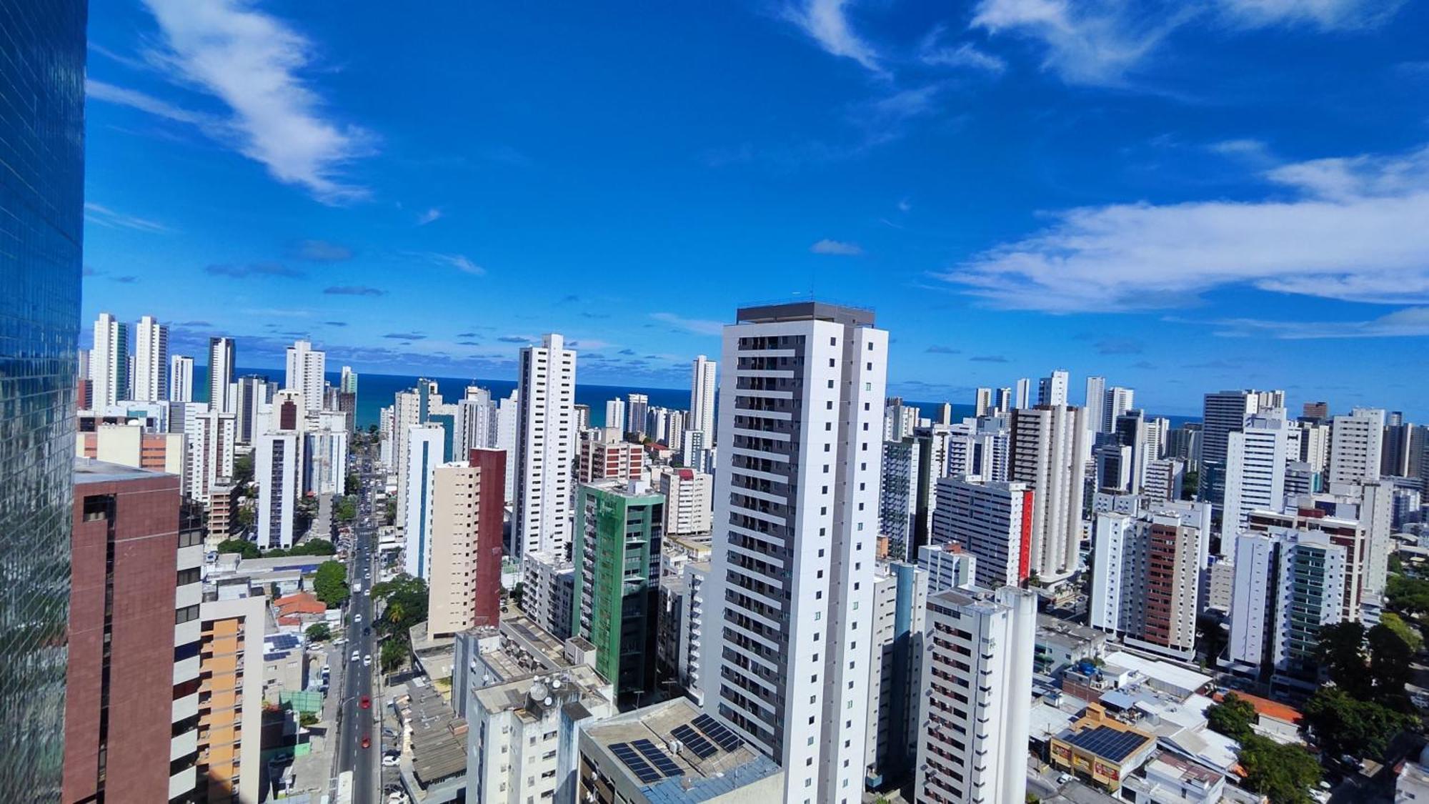 Apartamento Flat Golden Shopping Service - Andar Alto - Vista Do Mar